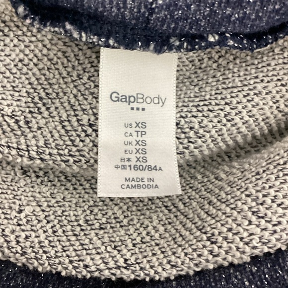 GapBody Metallic Cowl Neck Sweater Blue XS - Picture 6 of 7